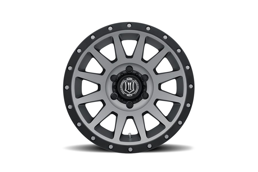 Icon Vehicle Dynamics Compression Wheel, 17x8.5 6x5.5in - Titanium - Bronco 2021+