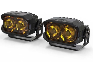 Morimoto 2Banger NCS LED Pod Spot Yellow, Pair