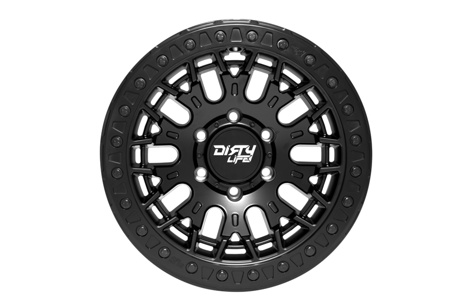 Dirty Life DT-3 9317 Series Beadlock Wheel, 17x9 5x5 -38mm - Matte Black - JT/JL/JK
