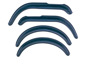 Complete Black Fender Flare Kit For Jeep CJ5 & CJ7 (1955-1986) - 4 Piece Set With Hardware