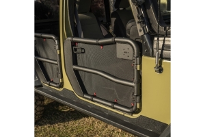 Rugged Ridge Full Fortis Tube Door Cover Set - Black  - JK 4Dr