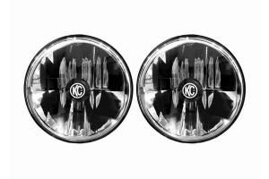 KC HiLiTES 7in Gravity LED Headlights, Driving Beam - Pair - TJ