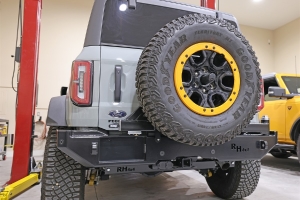 Rock Hard 4x4 Patriot Series Rear Bumper w/ Tire Carrier  - Bronco 2021+