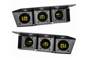 Oracle Triple LED Fog Light Kit - Yellow - Bronco 2021+ w/ Steel Bumper