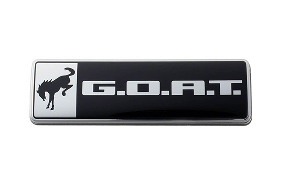 Ford Performance Parts G.O.A.T. Badge - Black/Chrome - Bronco & Bronco Sport 2021+