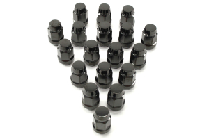 McGard 5 Lug 1/2-20 Hex Bulge Cone Lug Nuts, Black 23 pieces - JK