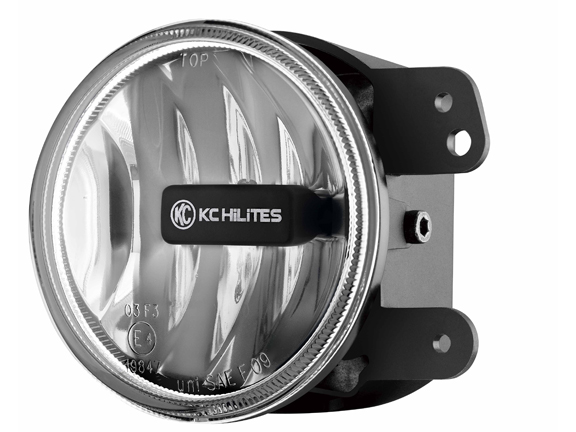 KC HiLiTES 4in Gravity LED Fog Light, Single - Clear  - JK 2010+