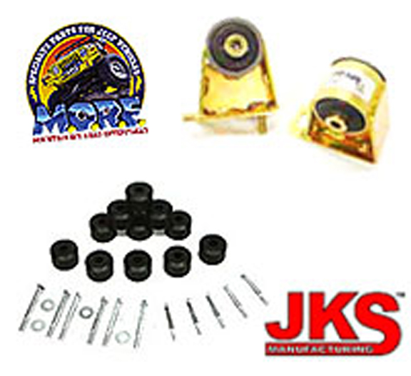 JKS 1.25in Body Lift Kit w/ M.O.R.E. Motor Mounts - LJ/TJ