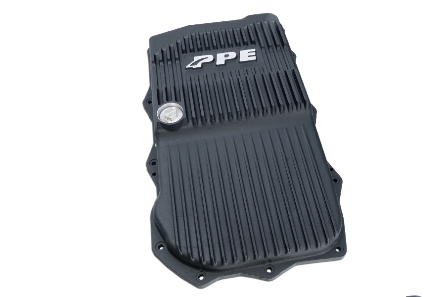 PPE HD Cast Aluminum Shallow 850RE Transmission Pan - Black - JL/JT 3.6L