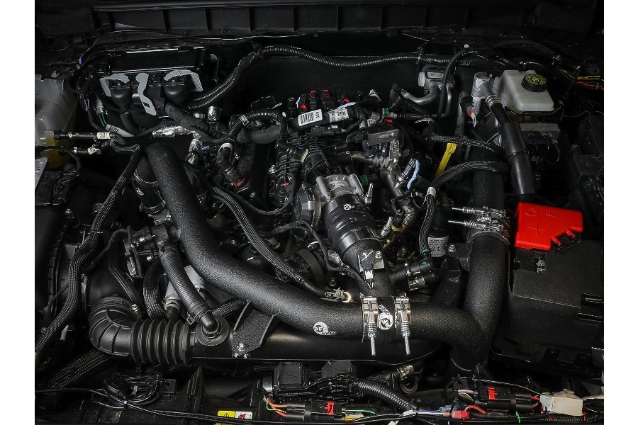 aFe Power BladeRunner Aluminum Hot and Cold Charge Pipe Kit - Black - Bronco 2021+ 2.7L
