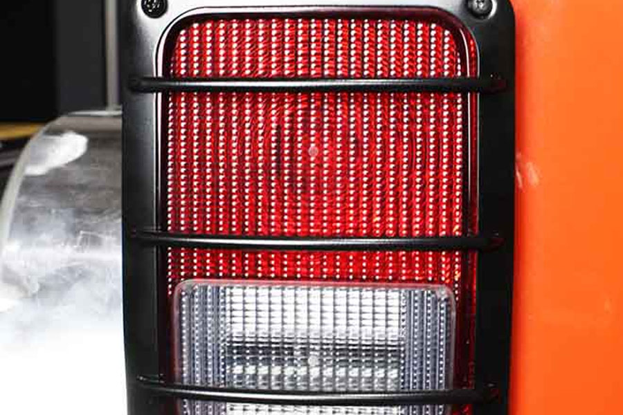 Kentrol Taillight Guard Pair - Black Powder Coat - JK