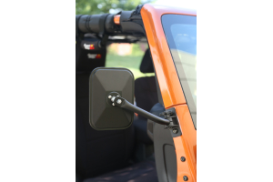 Rugged Ridge Quick Release Mirror Textured Black  - JK/TJ/LJ