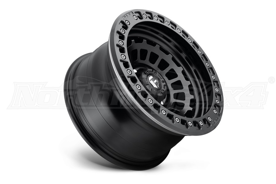 Mht Luxury Alloys Fuel Zephyr Beadlock Wheel D101 Matte Black W Matte Black Ring 17x9 6x55 D10117908445 Northridge4x4