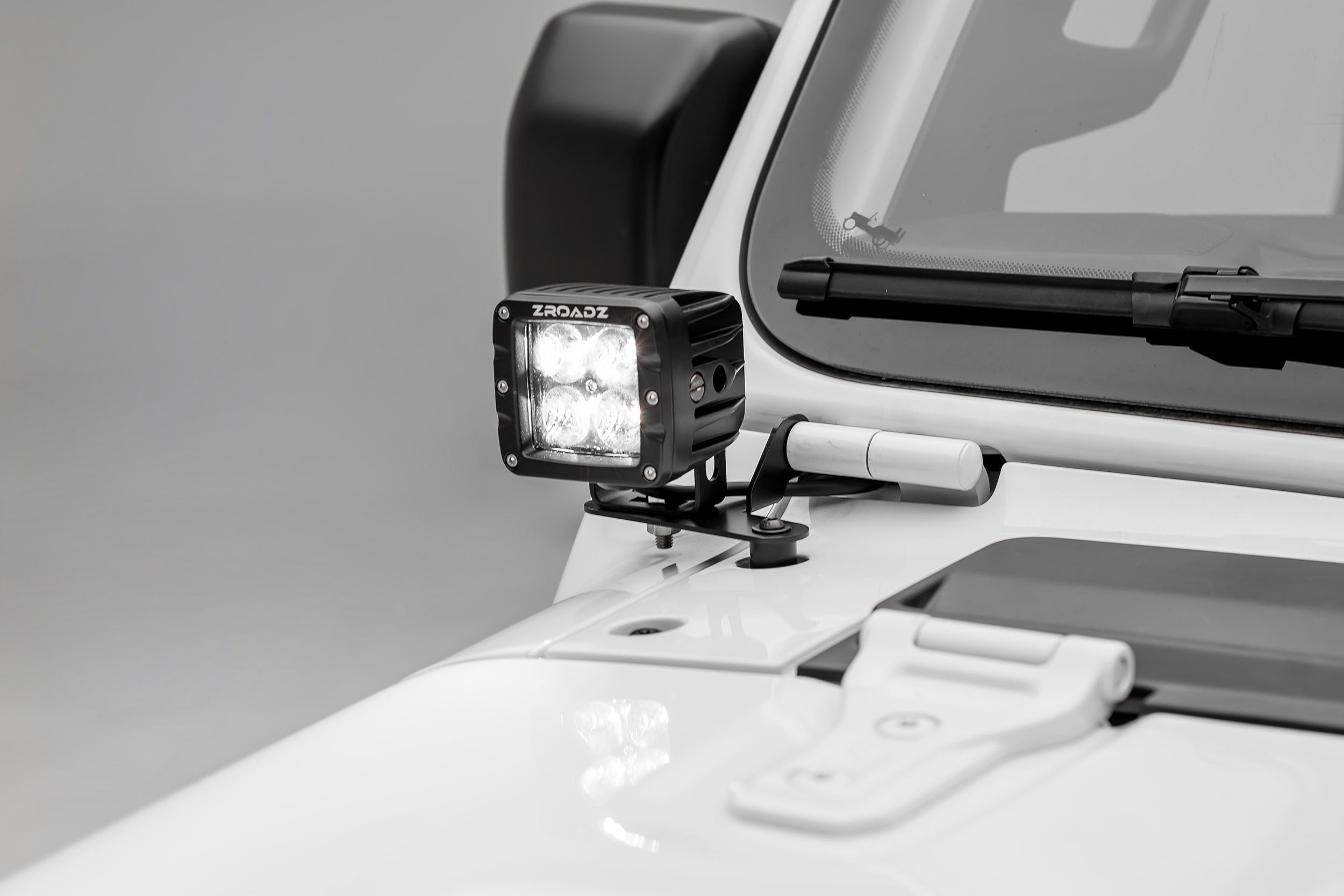 ZROADZ A Pillar Lower Pod Style LED Light Bar Brackets  - JT/JL