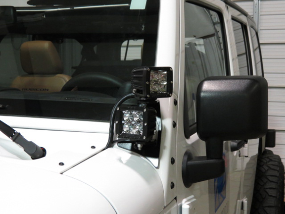 Genesis Offroad Double Dually Light Brackets - JK
