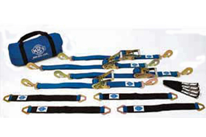 Mac's Ultra Pack with Blue 2in. x 8ft. Direct Hook Ratchet Straps and 24in. Black Axle Straps