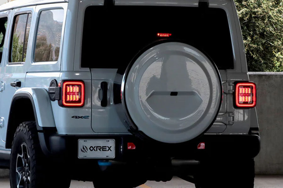 AlphaRex NOVA-Series Prismatic LED Tail Lights, Black-Red - JL