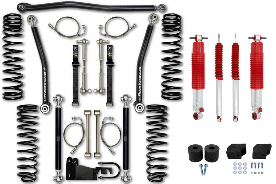 Rock Krawler 2.5in Max Travel Lift Kit W/ Shocks - JK 2dr