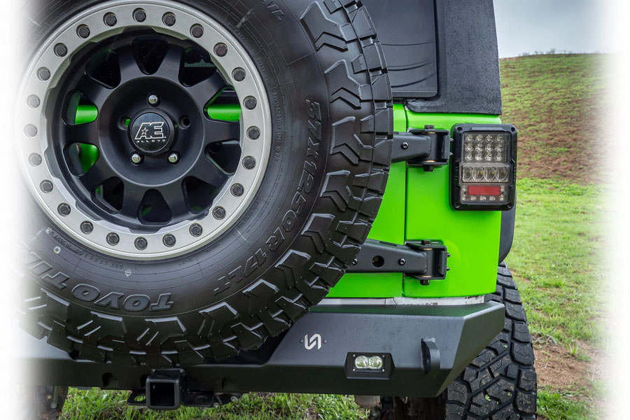 Turn Offroad Tire Carrier and Tailgate Reinforcement - JK