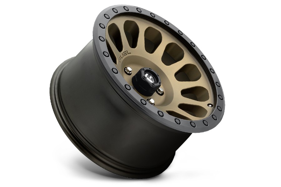 Fuel Offroad Vector D600 Series Wheel, 17x8.5 6x5.5 - Matte Bronze w/ Black Bead Ring - Bronco 2021+