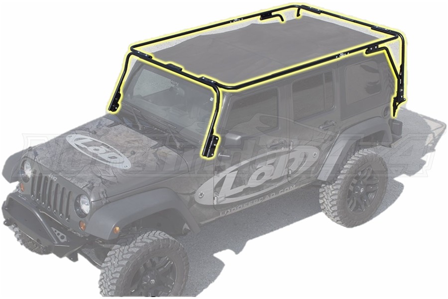 Jeep Jk 4dr Lod Destroyer Series Base Roof Rack Jeep Unlimited Rubicon 2007 2018 Jrr0714 Northridge4x4