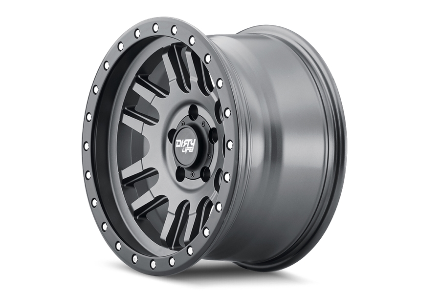 Dirty Life 9309 Canyon pro Series Wheel, 17x9 5x5 -12MM - Satin Graphite - JT/JL/JK