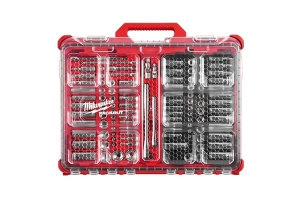 Milwaukee Tool 106pc 1/4in and 3/8in Metric & Ratchet and Socket Set w/ PACKOUT Low-Profile Organizer