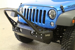 Rock Hard 4x4 Patriot Series Shorty Front Bumper w/Stinger  - JK