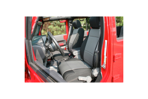 Rugged Ridge Front Seat Covers Black/Grey - JK 2011+