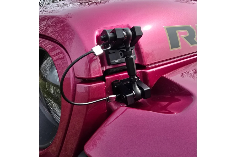 Combat Off Road Billet Aluminum Hood Latch Set - Black Out Series  - JT/JL/JK