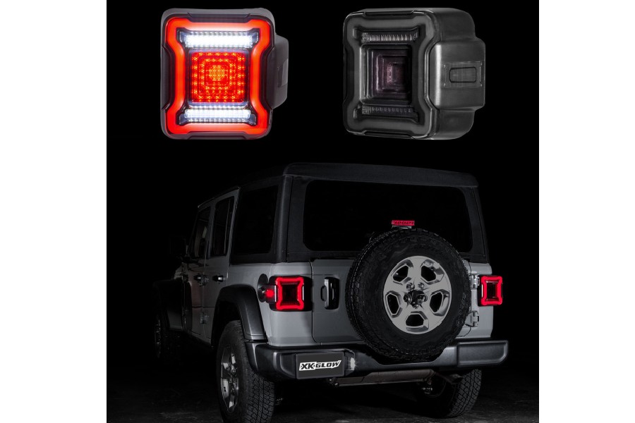 XK Glow LED Tail Light Kit w/ Smoked Lens - JL