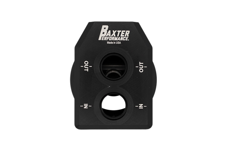 Baxter Performance Universal 6-Port Remote Oil Filter Mount