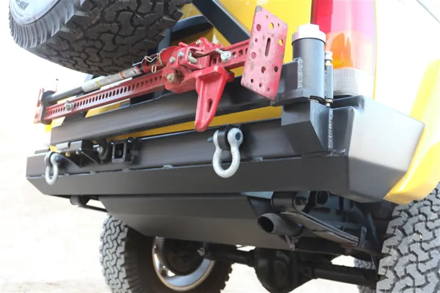 Rock Hard 4x4 Patriot Series Rear Bumper w/ Tire Carrier - XJ
