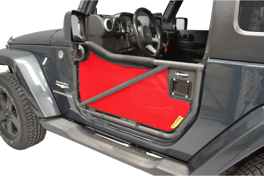 Jeep Jk 2dr Dirty Dog 4x4 Rancho Tube Door Screens Red Jeep