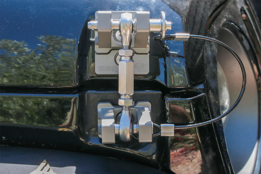 Combat Off Road Billet Aluminum Hood Latch Set - Raw - JK/JL/JT