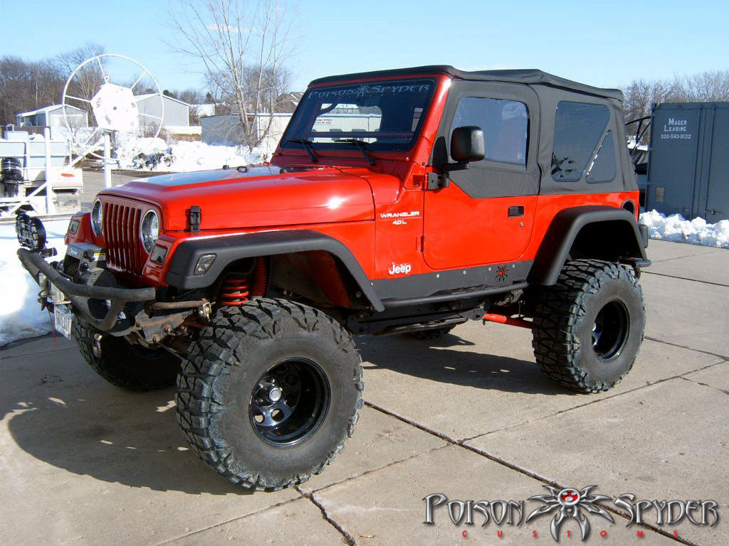 Poison Spyder Ricochet Rockers w/ Integrated Step - TJ