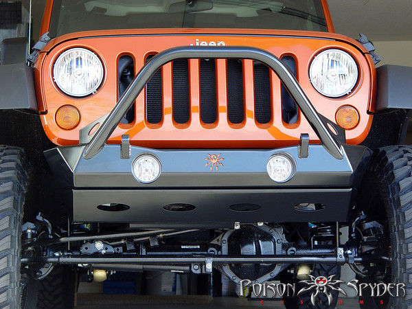 Poison Spyder Brawler Lite Front Skid Bare Steel - JK