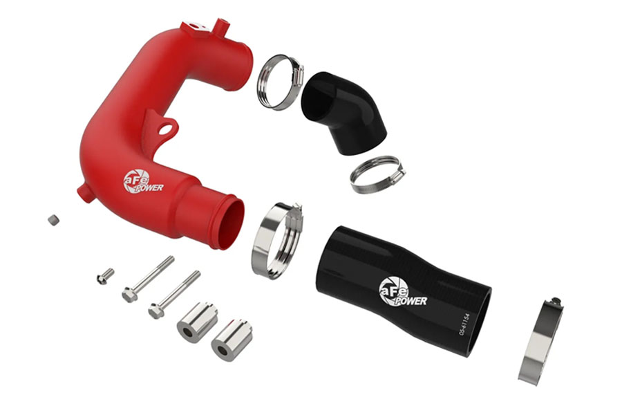 aFe POWER BladeRunner 2.5in Hot Charge Pipe - Red - 2024-25 JL 2.0L
