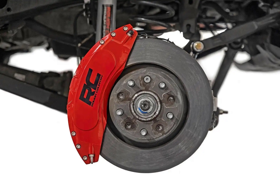Rough Country Front and Rear Caliper Covers - Red - JT