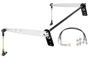 RockJock Rear Antirock Sway Bar Kit w/ Aluminum Arms - JK 2Dr