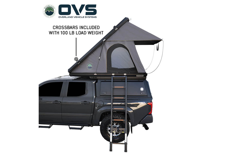 Overland Vehicle Systems Excursion Camper Shell Roof Top Tent Combo for 5ft Bed - JT