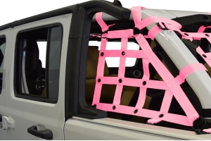 Dirty Dog 4x4 2pc Cargo side only Netting Kit, Pink - JL 4Dr