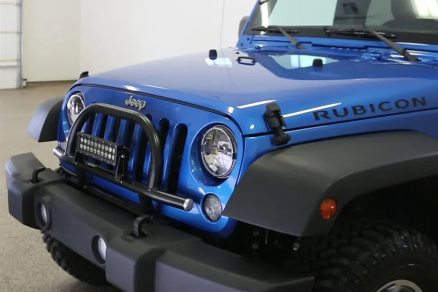 Rock Hard 4x4 Light Mount w/ Grille Guard for Factory Front Bumper - JK