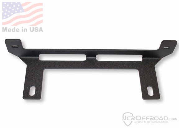 JCR Offroad Winch Fairlead 10in LED Light Bracket Black