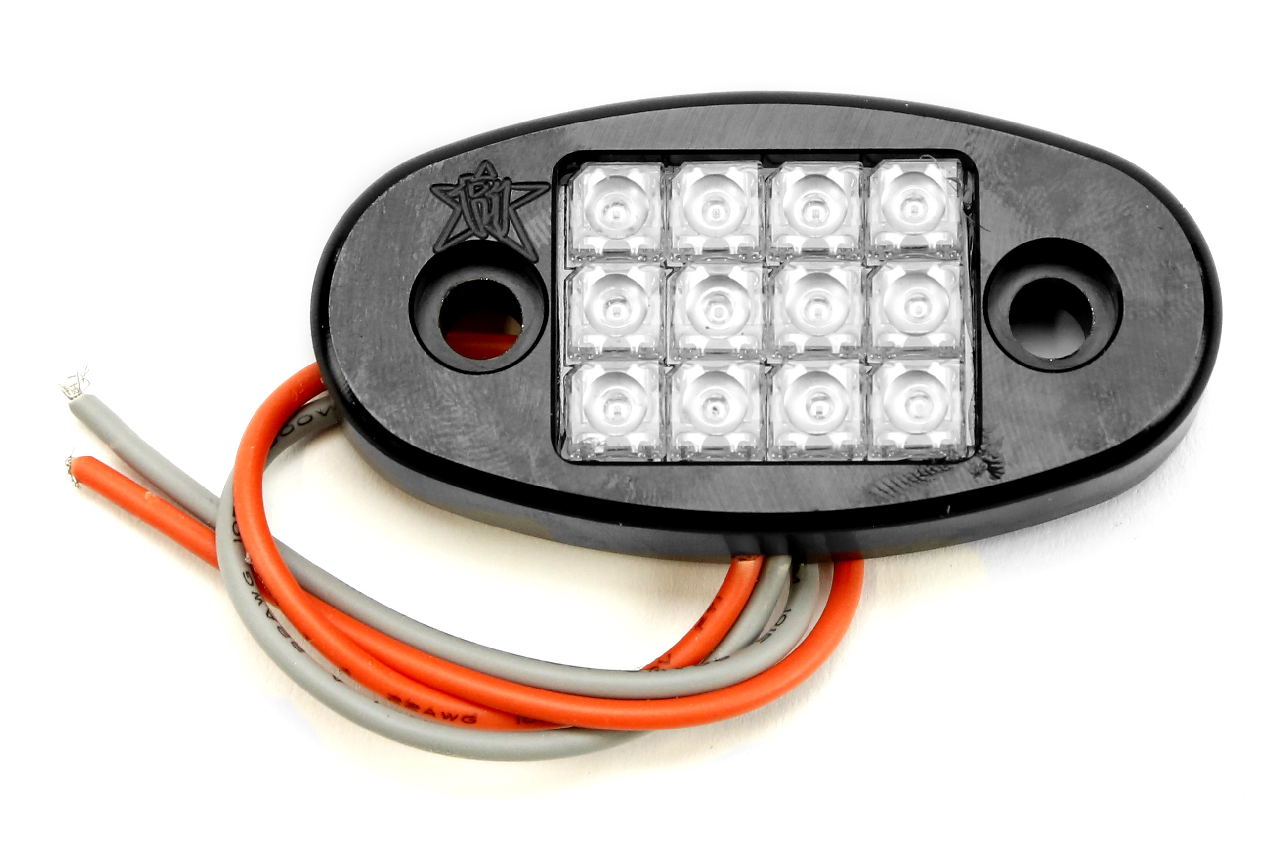 Rigid Industries LED Dome Light w/ Flat Mount Red - JK