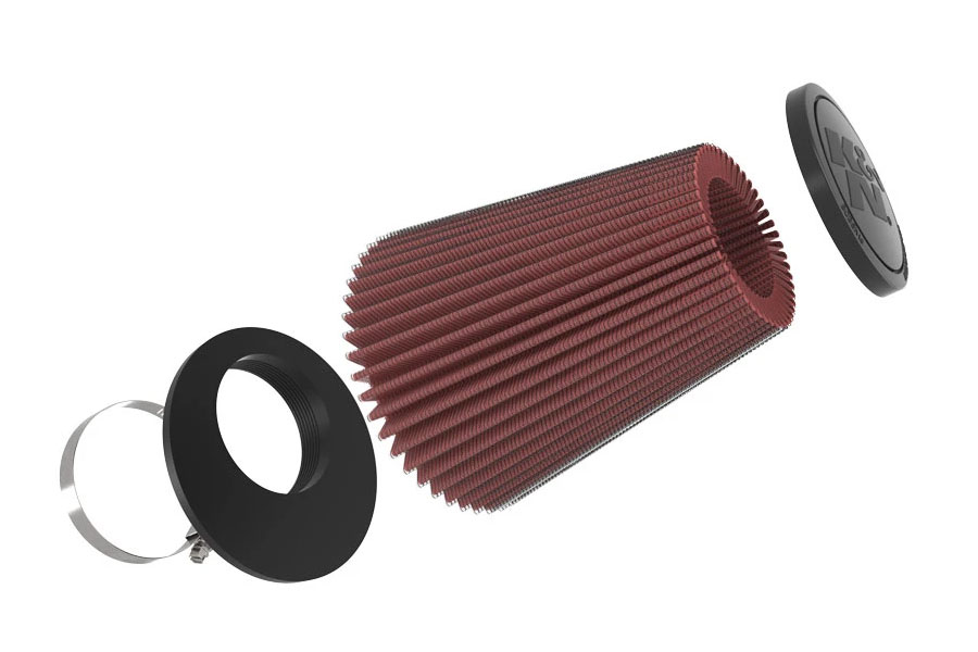 K&N Filters High-Flow Universal Clamp-On Air Filter