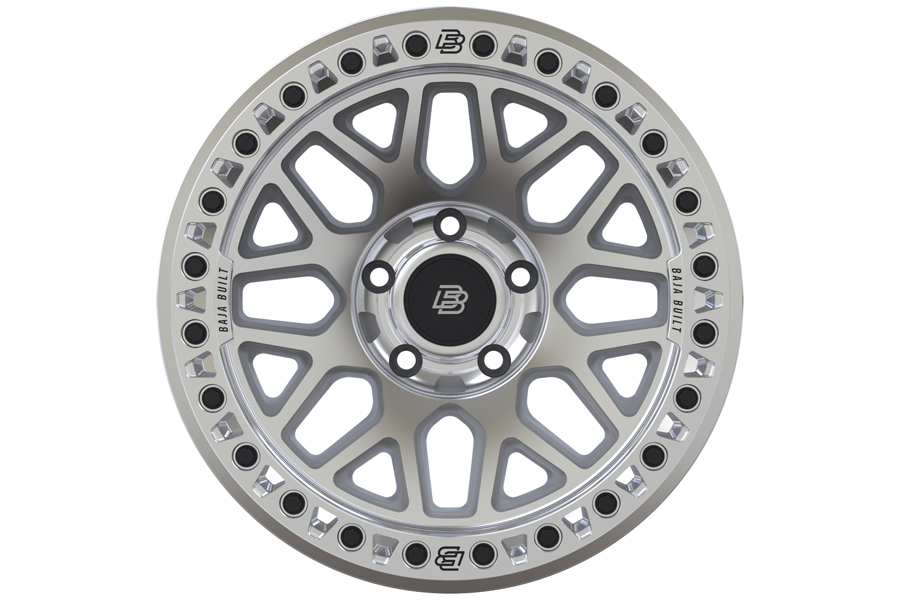 Baja Built Lite Brite Outlaw Cast Beadlock Wheel, 17x9 5x5 -12mm  - Machined - JT/JL/JK