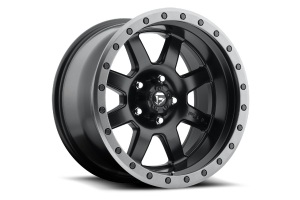 Fuel Offroad Trophy D551 Series Wheel, 17x8.5 6x5.5- Matte Black w/ Gun Metal Ring - Bronco 2021+