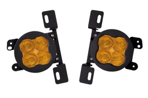 Diode Dynamics SS3 Max Type MR Fog Light Kit, ABL Yellow - SAE Fog - JT/JL/JK Rubicon