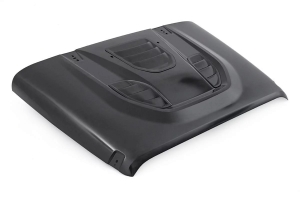 Rough Country Vented Performance Hood - Black Primer - JK